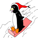 Sledding - Penguin