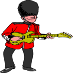 Palace Guard Playing Guitar