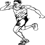 Runner 19 Clip Art