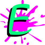 Splat E Clip Art