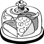 Cheese in Container Clip Art