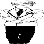 Boy in Suit 1 Clip Art