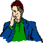 Man Thinking 1 Clip Art