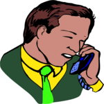 Talking on Phone 19 Clip Art