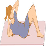 Sit-Ups 1 Clip Art