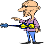 Bass Player 10 Clip Art