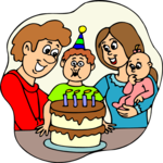 Kids 4th Birthday 2 Clip Art