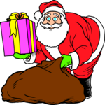 Santa & Sack 27 Clip Art