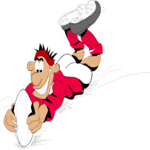 Rugby Player 05 Clip Art