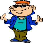 Boy - Thumbs Up Clip Art