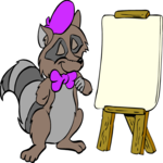 Raccoon - Artist Clip Art