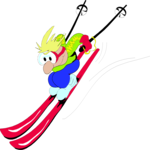 Skier 25 Clip Art