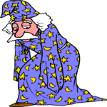 Wizard - Dejected Clip Art