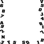 Number & Letters Border