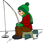 Ice Fishing 1 Clip Art