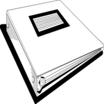 Binder - 3-Ring 1 Clip Art