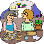 Baking Cinnamon Rolls Clip Art