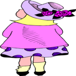 Girl Standing 15 Clip Art