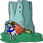 Knight on Horse 4 Clip Art