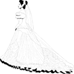 Bride 11 Clip Art