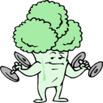 Broccoli Lifting Weights