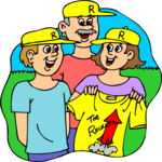 Softball Players 06 Clip Art