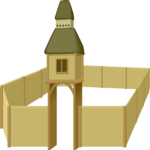 Small Tower with Wall