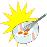 Eggs in Skillet Clip Art