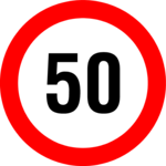 Speed 050 km 3 Clip Art