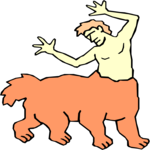 Man-Bear Clip Art