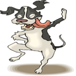 Dog Dancing 1 Clip Art