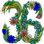 Flowery 36 Clip Art