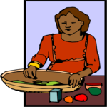 Woman Cooking