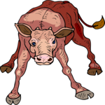 Calf 6 Clip Art