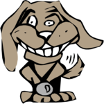 Dog Grinning 3 Clip Art