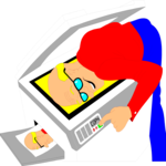 Copier - Self Portrait 1 Clip Art