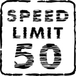Speed Limit - 50 Clip Art
