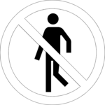 No Entry 3 Clip Art