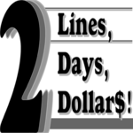 2 Lines, 2 Dollars, 2 Days