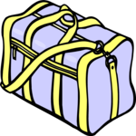 Duffle Bag 09 Clip Art