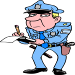 Writing a Ticket Clip Art