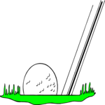 Club & Ball 14 Clip Art