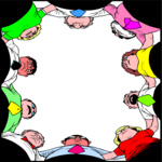 Huddle Frame Clip Art