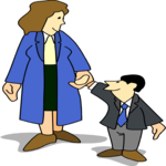 Mother & Son 1 Clip Art