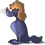 Lion Seal Clip Art