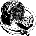 Cake - Raisin Clip Art