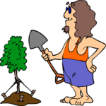 Planting Tree 4 Clip Art