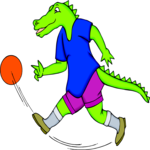 Basketball Player - Gator Clip Art