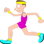 T & F - Runner 09 Clip Art