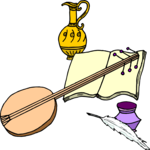 Lute 4 Clip Art